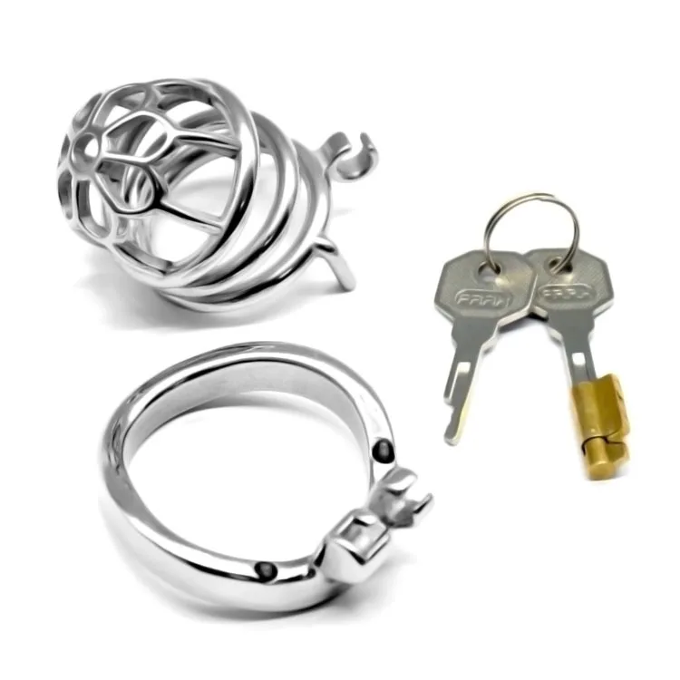 Frrk 60mm Sm Speeltjes Lock Penis Kooi Met Sleutelhouder Man