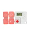 Portable pill box with alarm timer/digital pill box timer/medicine reminder