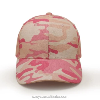 pink camouflage hat