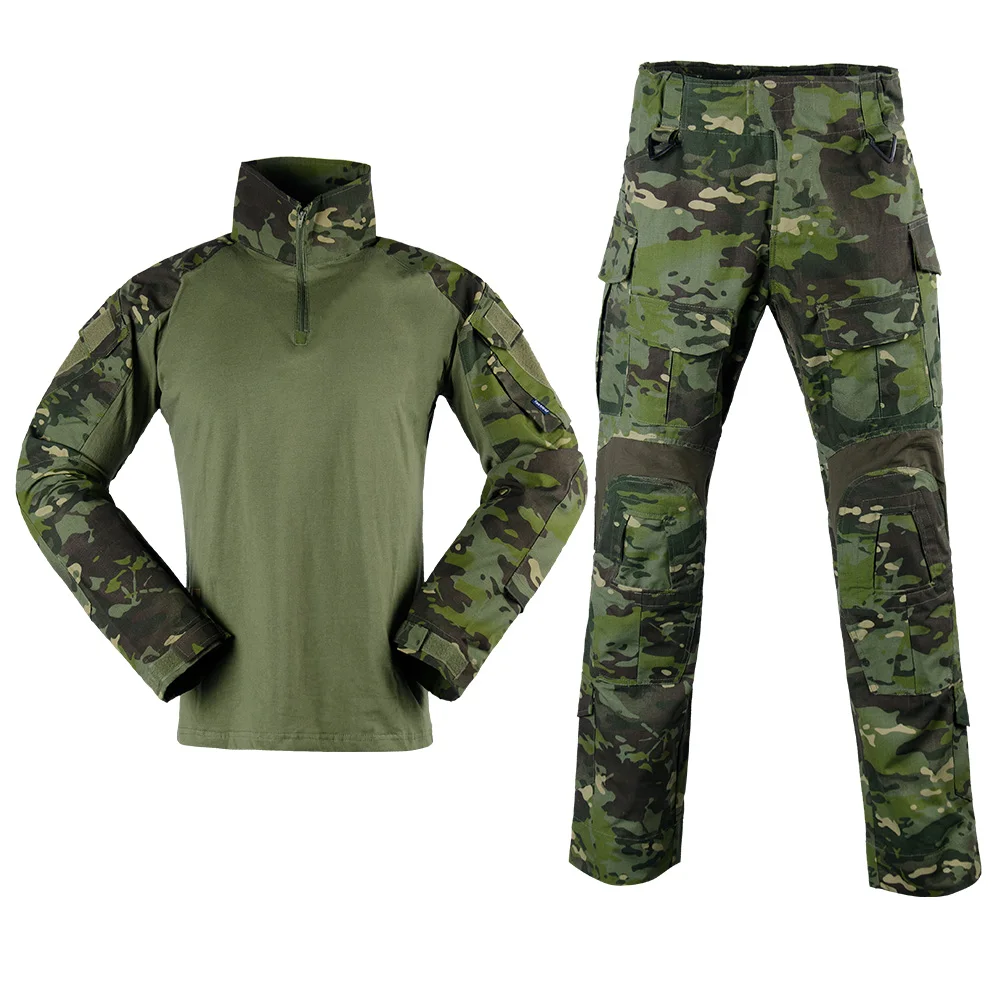 

Military Uniform Shirts and Pants Sets Camouflage Tactical, N/a