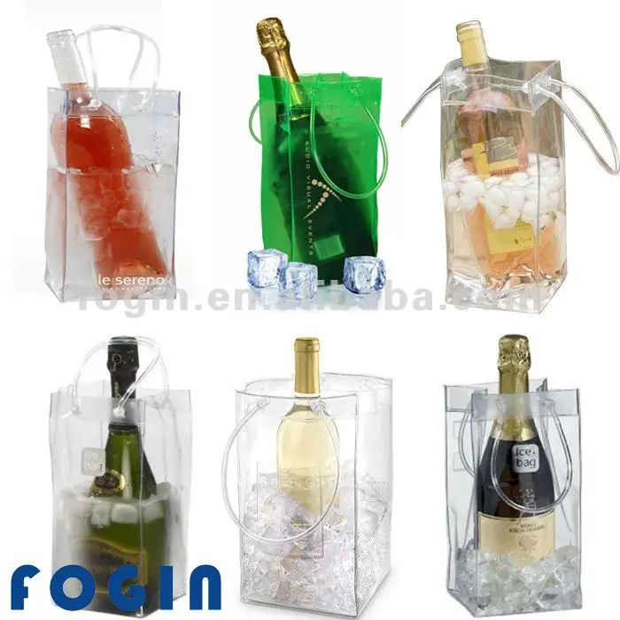 plastic wine cooler bags