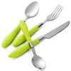 Eco Import Chinese Personalized Stainless Steel Plastic Handle Cutlery