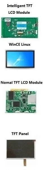 5 inch Touch LCD Monitor with RS232 RS485 TTL Interface Support Any Microcontroller
