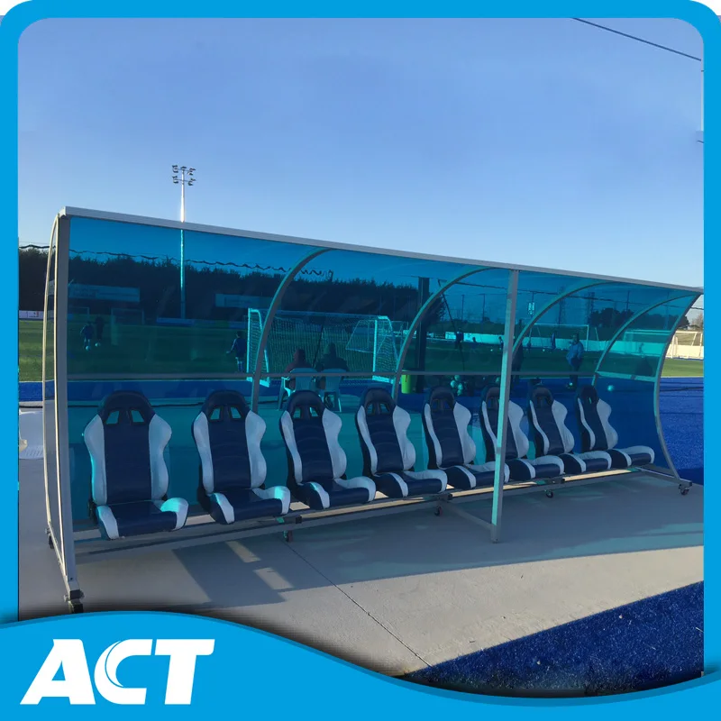Sports Equipment Portable Football Dugout Player Bench View