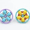 Luxury Bohemian Vintage Bridal Rings Antique Alloy Colorful Bead Rhinestone Pearl Multi Style Mixed Adjustable Rings For Women