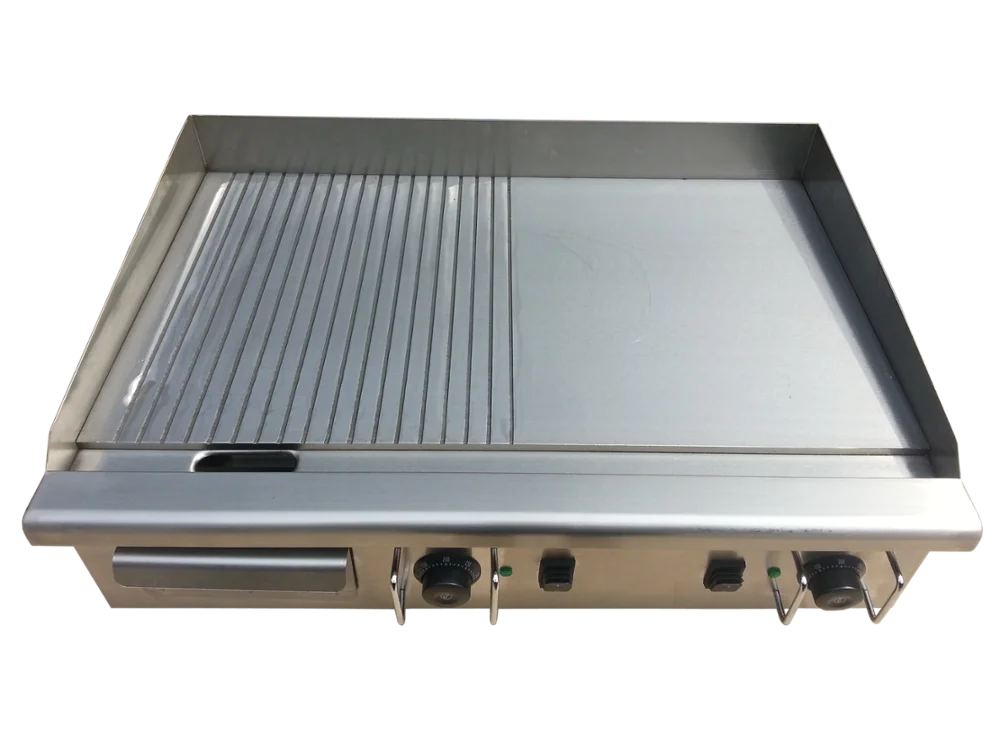 Grte7402 Half Griddle And Half Grill For Restaurant Using Buy Half
