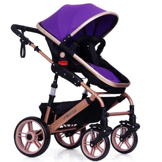 2019 New Multi-Functional Alloy Baby Stroller Baby Pram with Baby Carrier