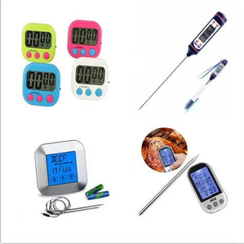 Digital Meat Thermometer with Probe Touchscreen Oven Thermometer for Kitchen BBQ Grilling Food barbecue and Smoker