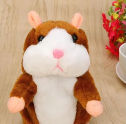 Talking Hamster Mouse Pet Plush Toy Cute Speak Sound