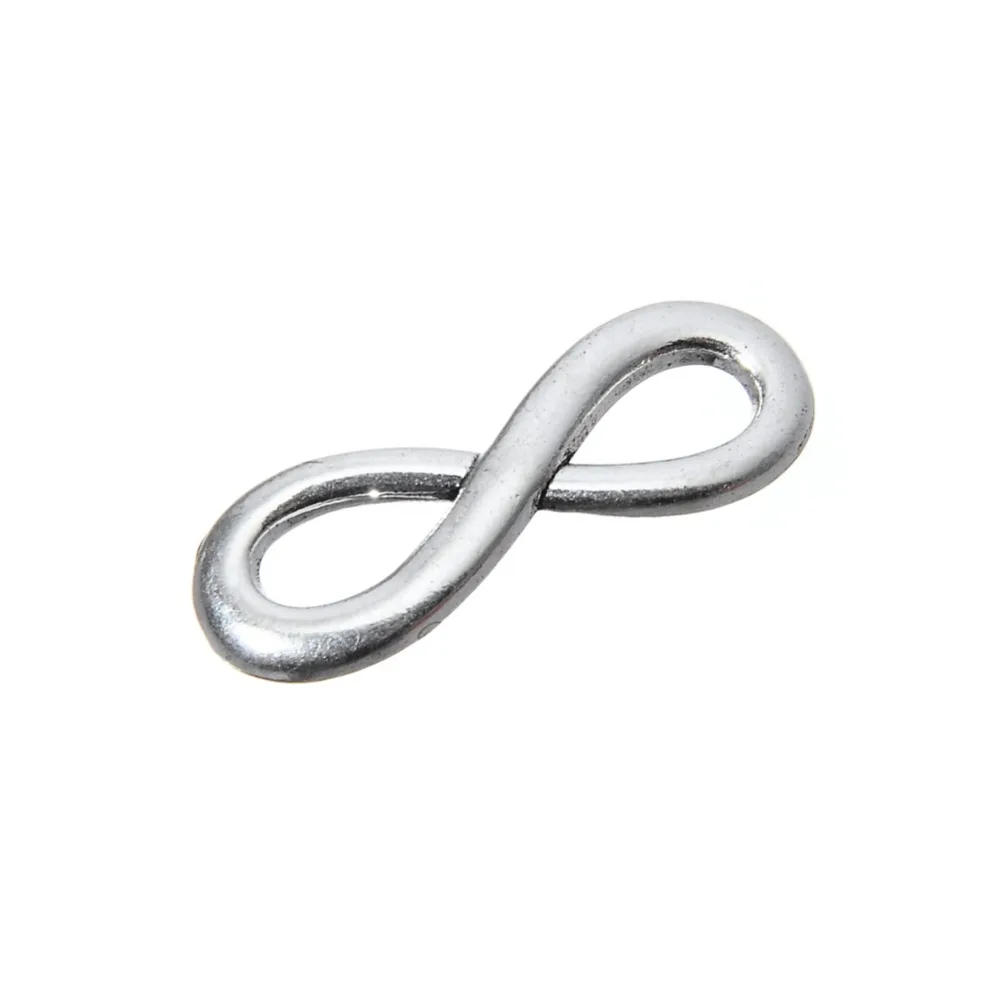 

Promotion Wholesale Metal Jewelry Accessories Bracelet Zinc Alloy Silver Infinity Charm