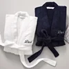 customize cotton terry bathrobe unisex long spa/hotel bathrobe