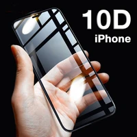

OTAO 10D Full Cover Tempered Glass For iPhone XS MAX XR 8 7 6 6S Plus Screen Protector 9H Protective Phone Film