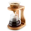 Hot Selling OEM Quality Bamboo Wood Coffee Punch Filter Holder Reusable Coffee Filters Kitchen Accessories Home Decoration