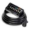 7 Way Trailer Plug Weatherproof Trailer Wiring Harness 7 Pin Trailer Connector with Junction Box for RV Trailers