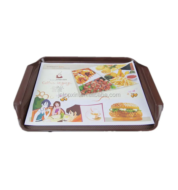 Custom Printed Paper Printing Paper Tray Mat For Fast Food Restaurant