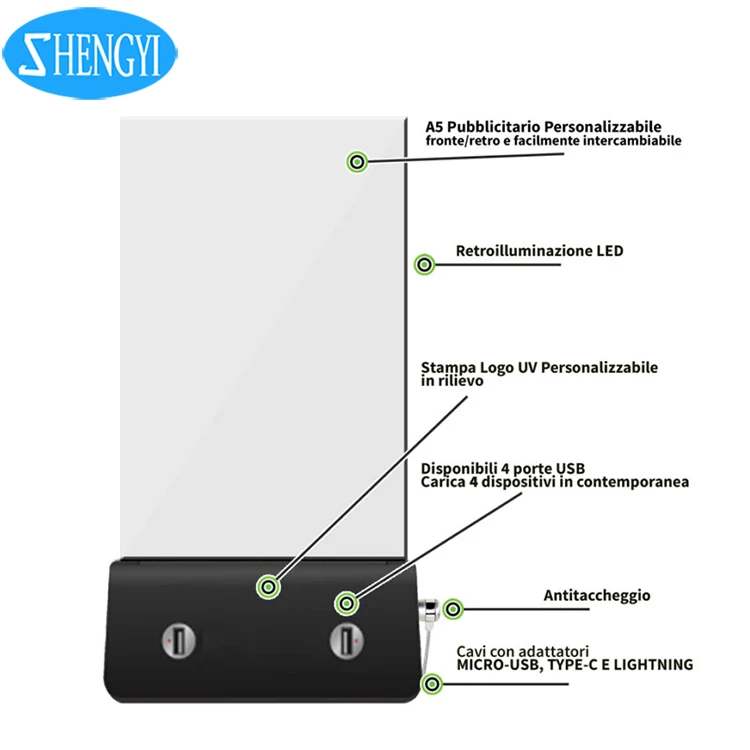 Best Promotional Item Table Stand Menu Holder Advertising Power Bank - ANKUX.COM