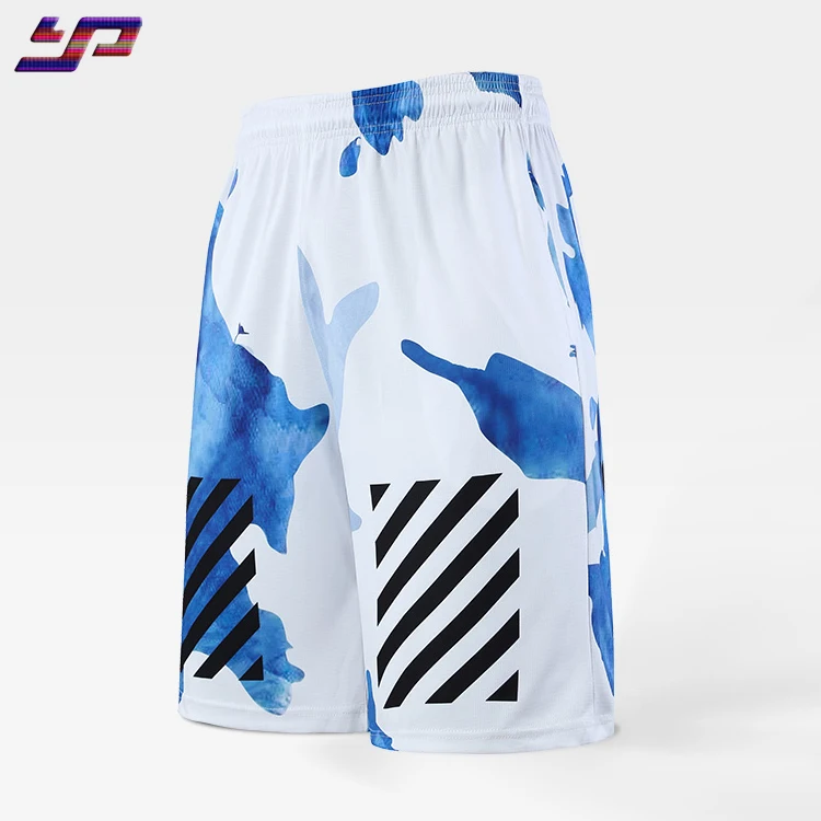 OEM custom high quality fashion quick dry mesh team logo design blank basketball shorts