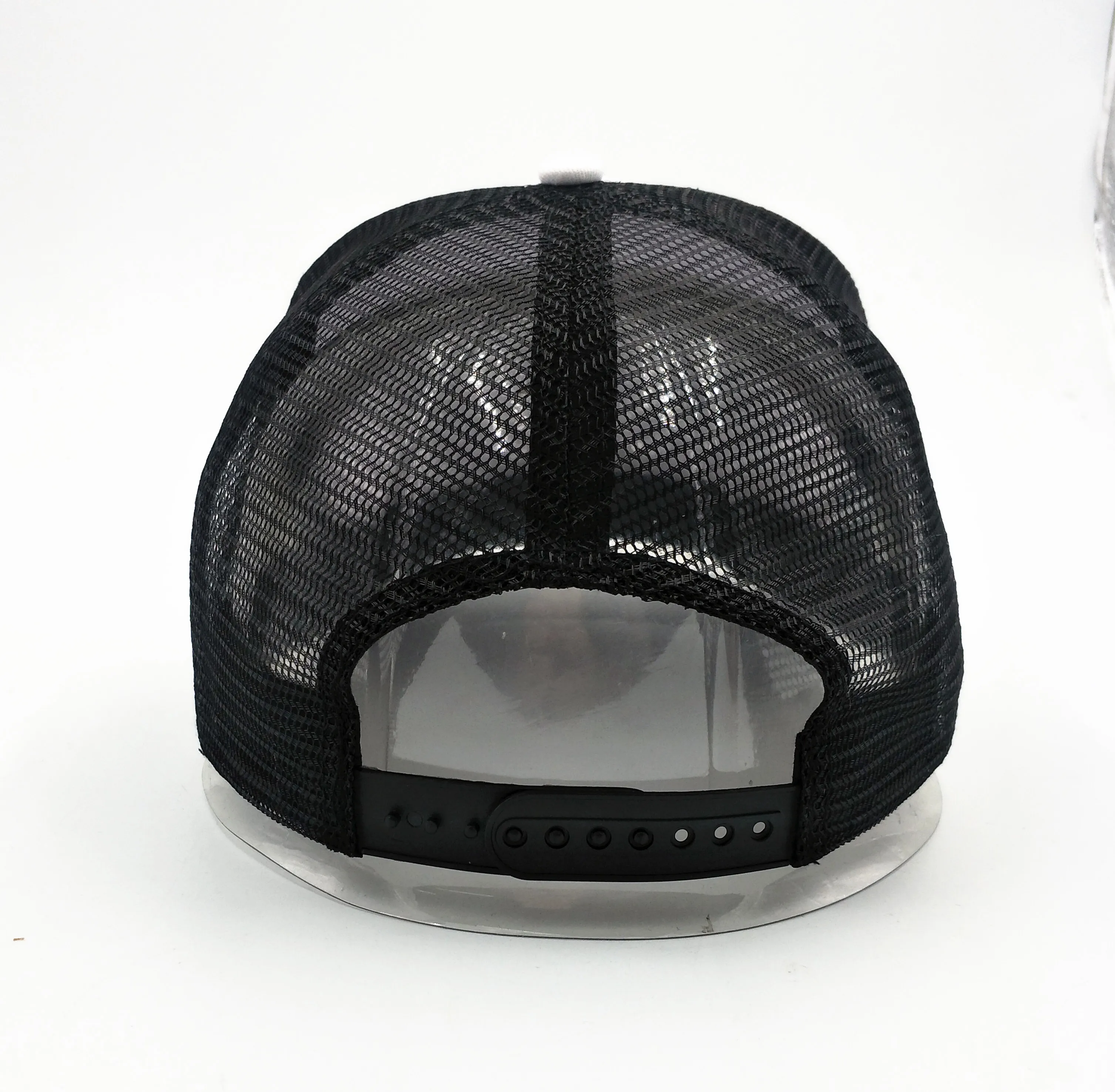 High Quality Trucker Hat Cap With Mesh At Back Black+white Mesh Cap Hat ...