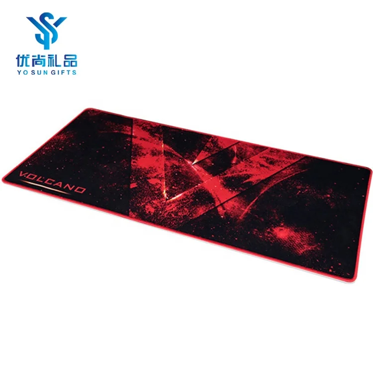 Custom Printed Microfiber Fabric Rubber Desk Mouse Pad Large Size With