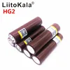 2pcs LiitoKala for LG HG2 18650 3000mah electronic cigarette Rechargeable battery power high discharge,30A large current