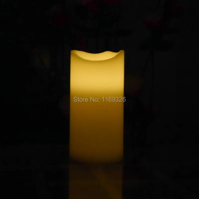2015 New Giant candles LED wax battery operated flameless