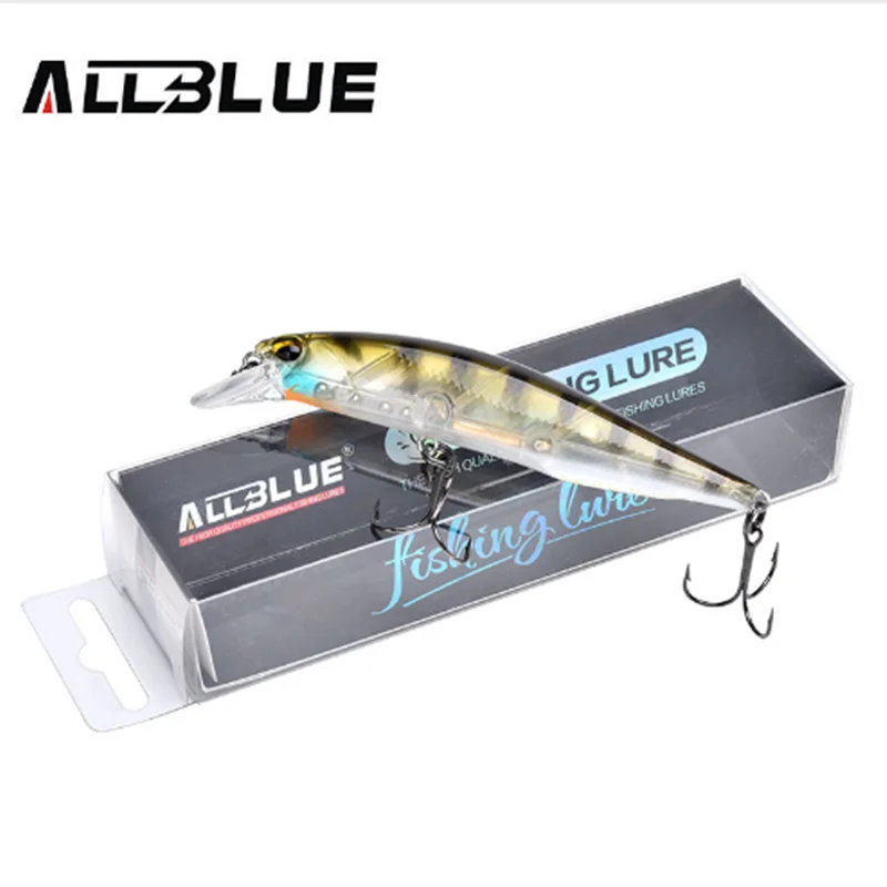 ALLBLUE 14.1g 100mm Hard Bait Fishing Lures Slow Floating Jerkbait High Quality Minnow Fishing Tackle
