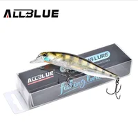 

ALLBLUE 14.1g 100mm Hard Bait Fishing Lures Slow Floating Jerkbait High Quality Minnow Fishing Tackle