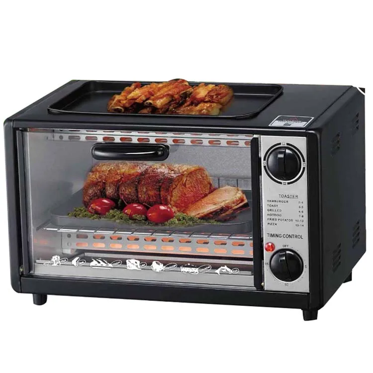 Kitchen appliance 42L 1400W 4pcs stainless steel heating elements electric baking pizza oven for home