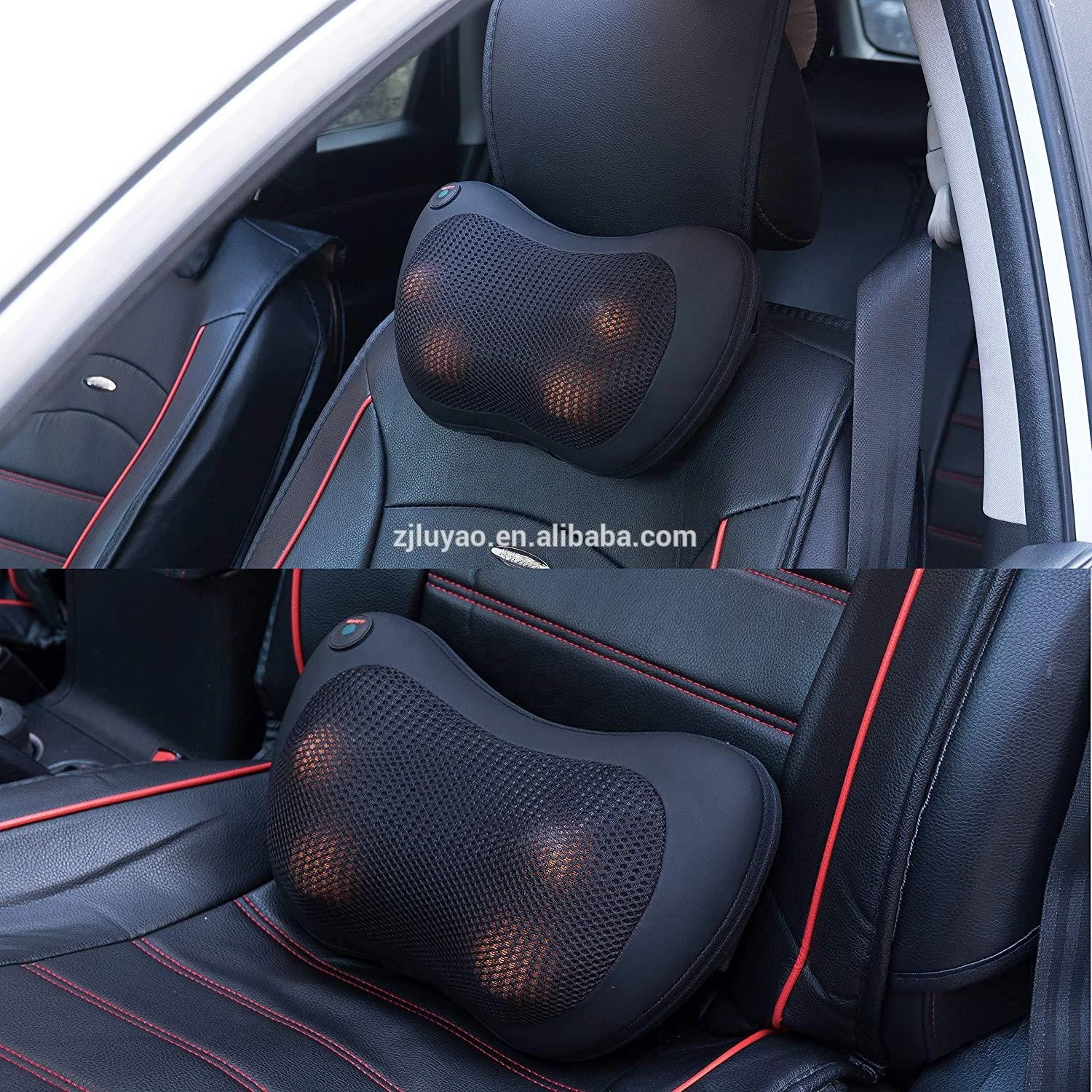 Luyao Electric Home And Car Deep Tissue 3d Kneading Lumbar Neck Massage