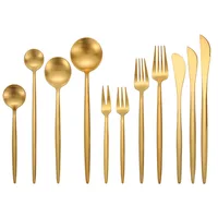 

Cutipol goa flatware luxury gold plated silverware set, Portugal style stainless steel wedding tableware cutlery set