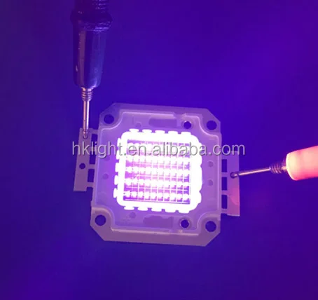 50W UV 385nm 395nm 400nm 405nm 410nm 420nm 430nm high power LED chip