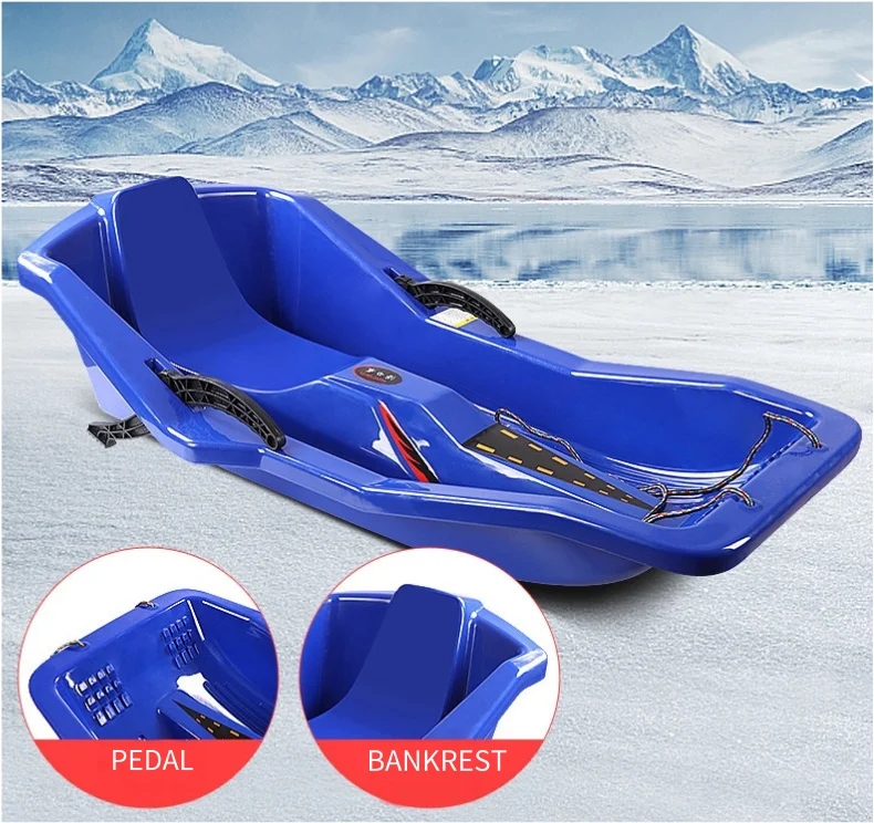 Jk1265p Snow Sledge Winter Plastic Snow Glider Toboggan Snow Sled