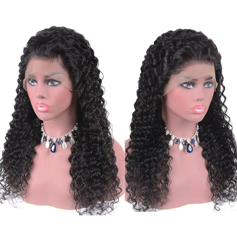 

Raw Virgin Unprocessed Lace Front Human Hair Wigs 13x4 Deep Wave Lace Front Wig With Baby Hair Brazilian Wig For Black Women