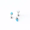 Unique Spike Opal Taper Top Titanium Tragus Jewelry 14G