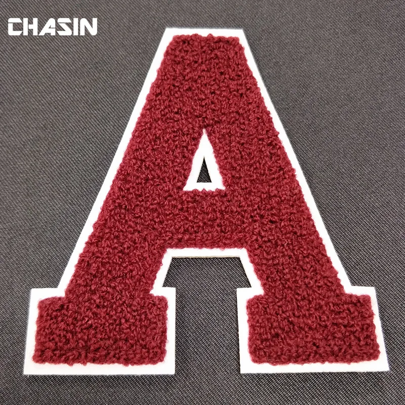 Custom Sew On Embroidered Chenille Letter No Minimum Buy Custom