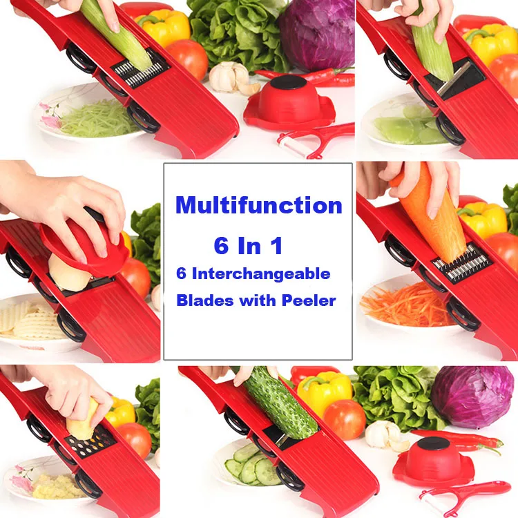 Vegetable Peeler With Storage Container With 3 Interchangeable Blades