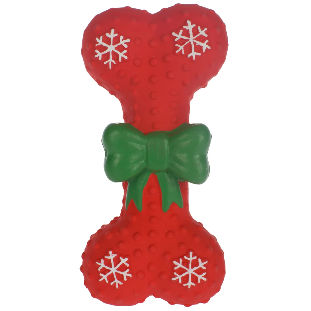 Classic Pet Xmas Squeaky Dog Bone Latex Toys - Buy Squeaky Dog Latex
