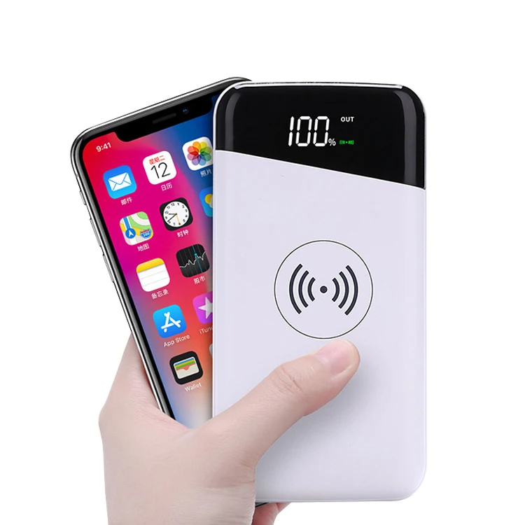 2018 Best Selling Oem Wireless Power Bank Charger 10000Mah Wireless Power Banks