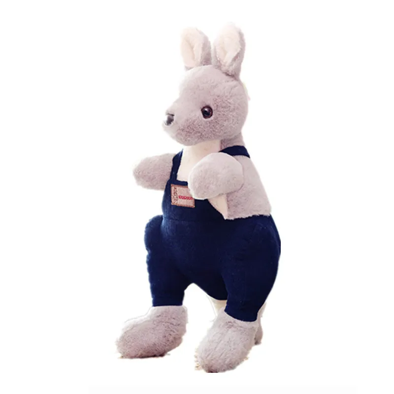 

new design wholesale custom low MOQ high quality free shipping stuffed toys kangaroo plush, Pink, red, blue