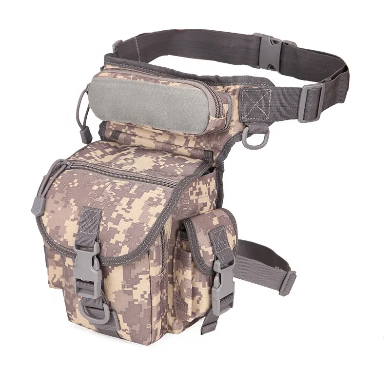 

2020 Military Thigh Hip Outdoor Fanny Pack Drop Motorcycle Bike Tool Pouch Detachable Bottle Holder Tactical Waist Leg Bag, Mix colors