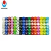 16MM Round corner colored plastic dot dice with one side is blank