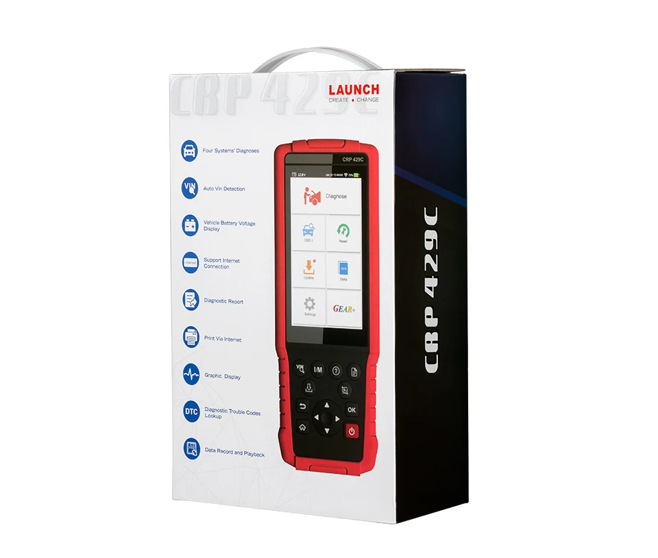 

Automotive Scanner Multi-languages Full OBDII Function obd 2 Diagnostic Tool Launch CRP429C