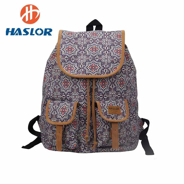 

Fashionable Creative School Bag Canvas Backpack For Teenager Girls