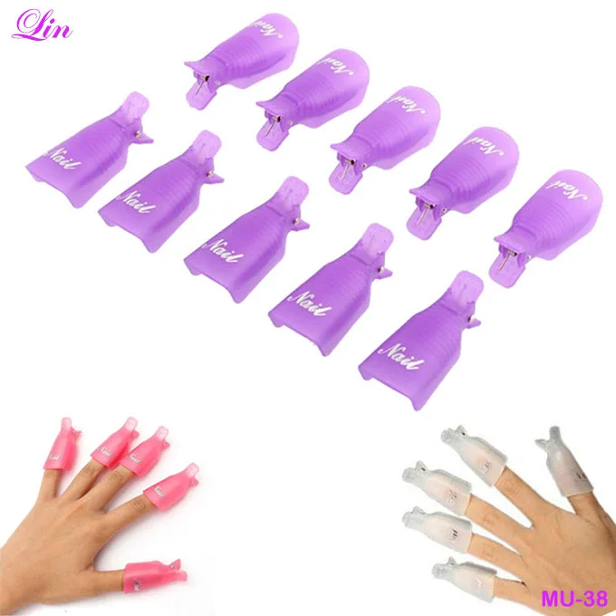 

Free Shipping by DHL/FEDEX Nail Polish Remover Soak Off Cap Clip