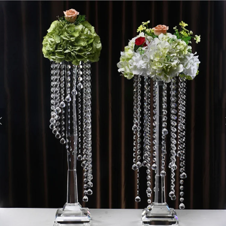 Wholesale Crystal Flower Stand For Wedding Table Centerpiece And Event