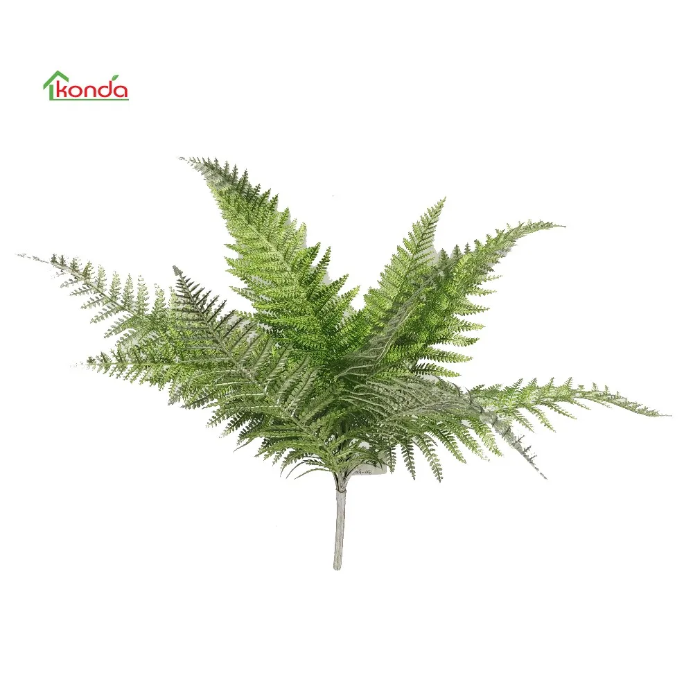 Fake Decorative Green Plant Artificial Boston Ferns Leather Leaf Fern