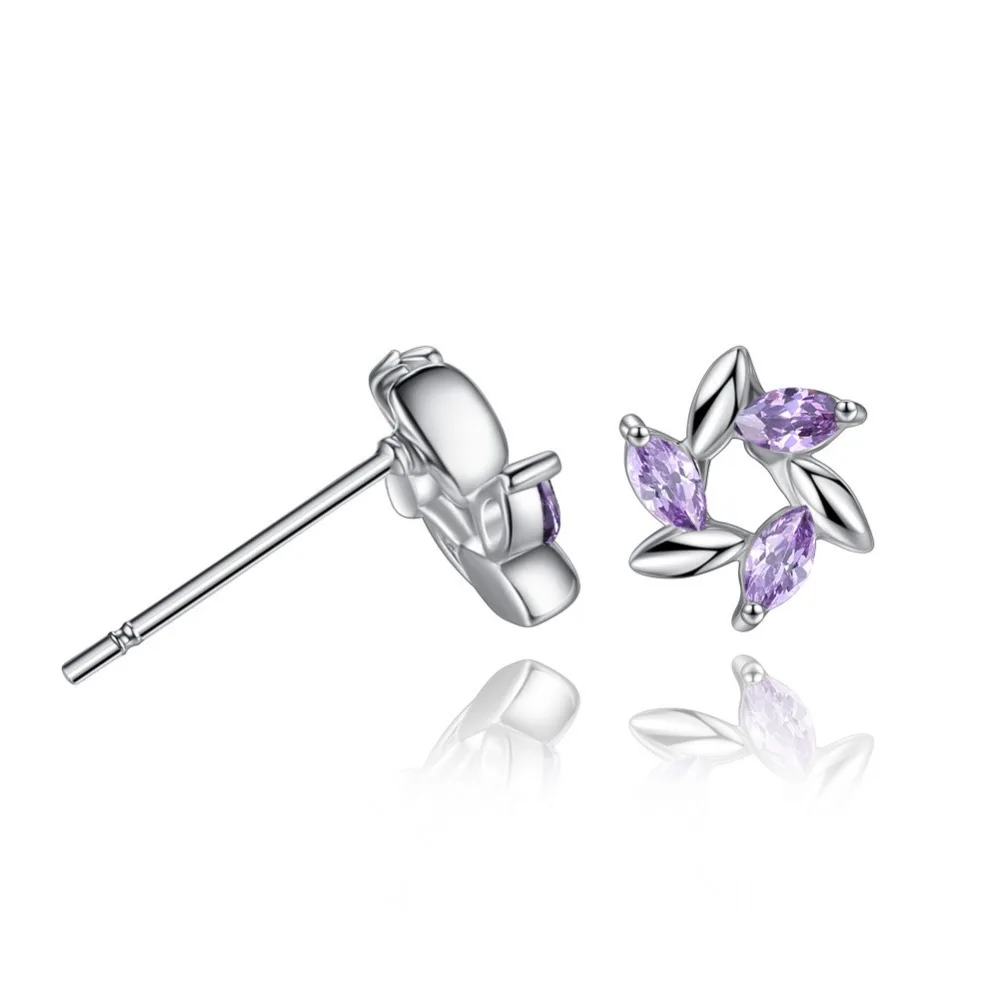 

Fashion new Crystal zircon windmill Stud Earrings Rotate flowers earring Free shipping, N/a