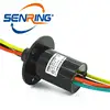 Large current compact slip ring 4 conductors each 30a with length 50mm plastic housing material rotary joints with OD 30mm