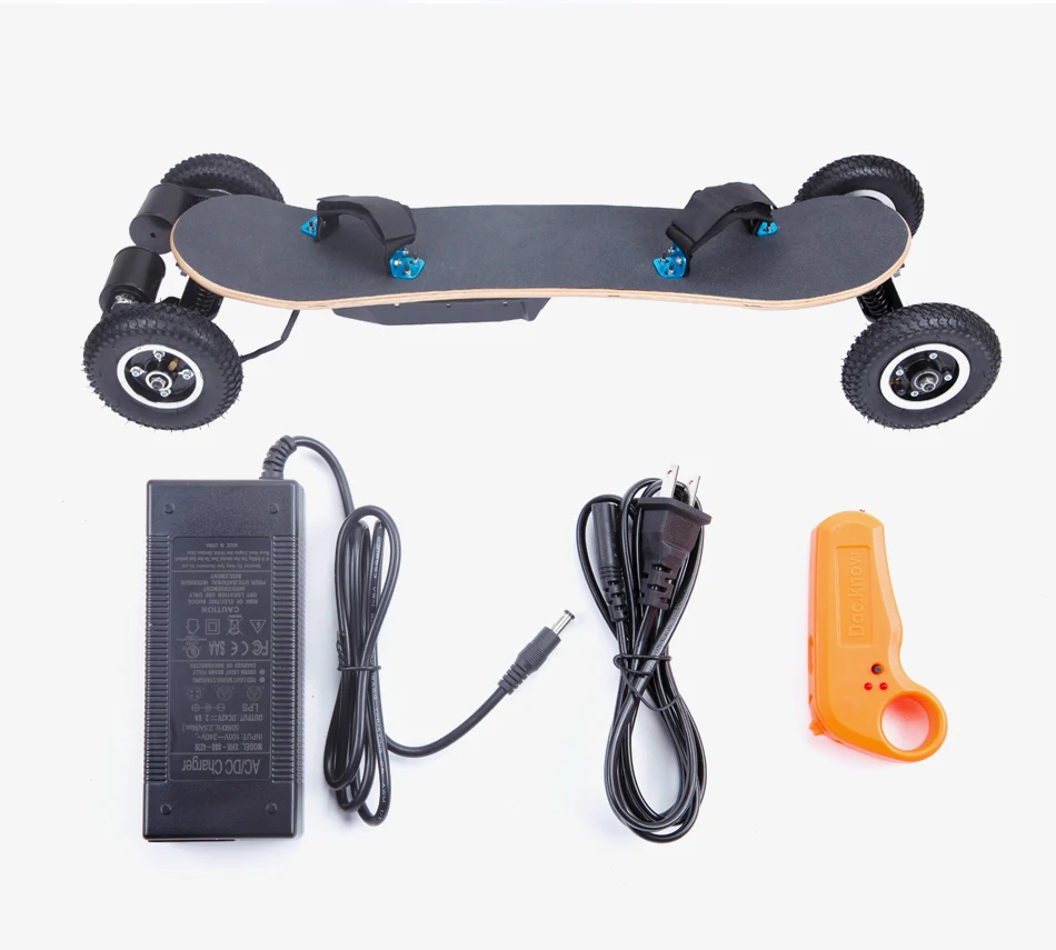 Off Road Big Wheels Fast Electric 4 Wheel Skateboard With Motor Control