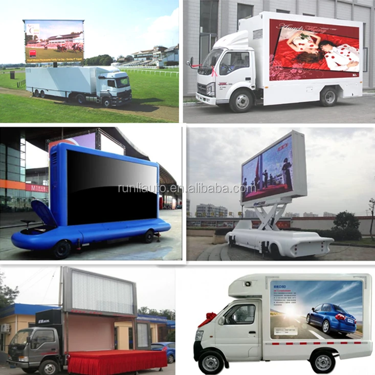  Taxi Advertising Screen Led Mobile Truck For Sale